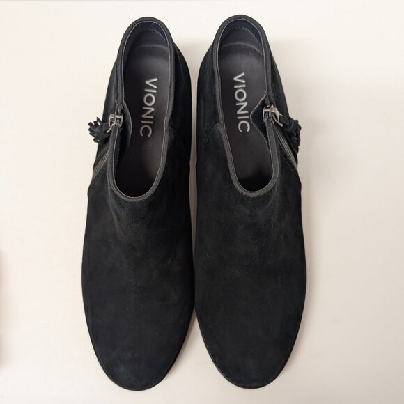 Vionic Serena Suede Ankle Boots in Black - Picture 3 of 16